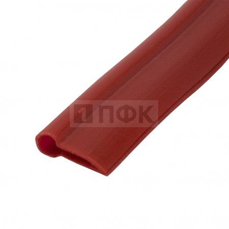 Пластиковый кант Кедер раздвоенный вторичное сырье 3,5мм/6мм цв красный (уп 250м/1000м)