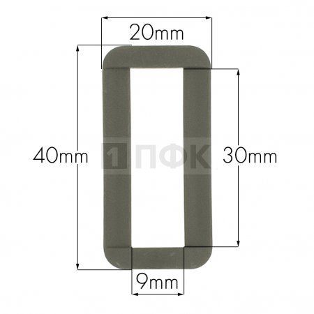 Пряжка-рамка Р-30(ОЩ-30) ПП 30мм цв 328 хаки (уп 1000шт/10000шт)