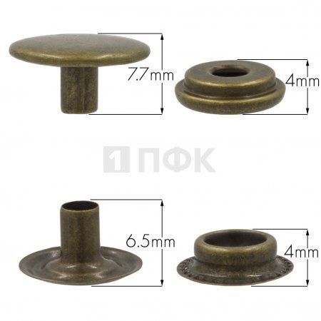 Кнопка для одежды 15мм №61 нерж цв антик (уп 720шт) NEW STAR Кнопка для одежды 15мм №61 нерж цв антик (уп 720шт) NEW STAR