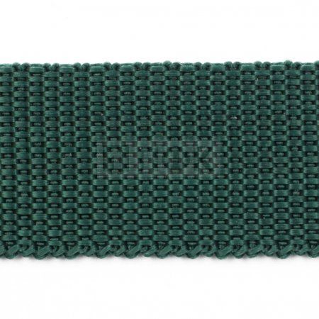 Стропа текстильная (лента ременная) 40мм 13 гр/м цв 310 зеленый тем (рул 50м/уп 3000м)