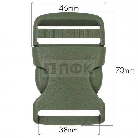 Фастекс (защелка-трезубец) РОМ арт.В3-096 38мм цв олива (уп 100шт/1000шт) Фастекс (защелка-трезубец) РОМ арт.В3-096 38мм цв олива (уп 100шт/1000шт)