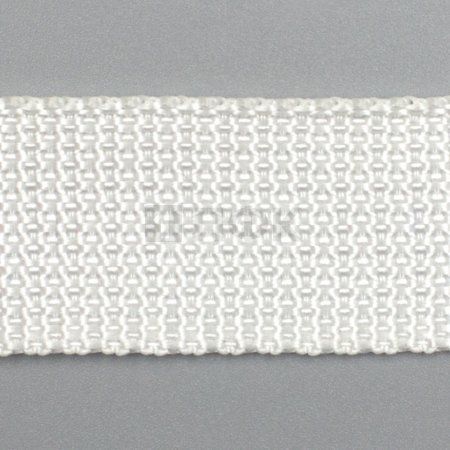 Стропа текстильная (лента ременная) 40мм 13 гр/м цв 50 белый (рул 50м/уп 3000м)