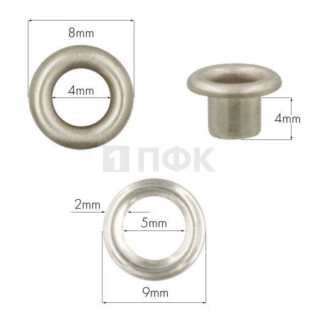 люверсы №2 4мм сталь эконом цв никель (уп 5000/200000шт) люверсы №2 4мм сталь эконом цв никель (уп 5000/200000шт)