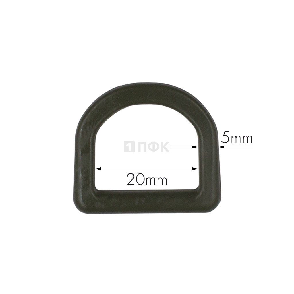Полукольцо ПК-20 ПА 20мм цв хаки (уп 1000шт) — ПФКР Полукольцо ПК-20 ПА 20мм цв хаки (уп 1000шт)