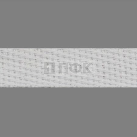 Лента ушковая 25мм цв белый отбеленный (рул 50м/2000м)