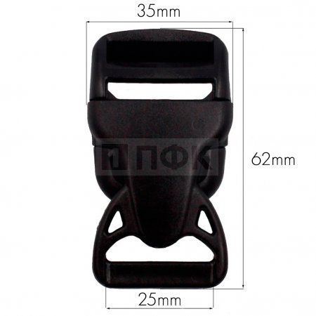Фастекс НФ-25 (защелка-трезубец) ПФЛ 25мм цв черный (уп 1000шт) Фастекс НФ-25 (защелка-трезубец) ПФЛ 25мм цв черный (уп 1000шт)