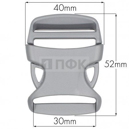 Фастекс Ф-30/6 (защелка-трезубец) ПА 30мм цв серебро (уп 1000шт)