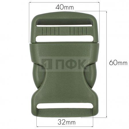 Фастекс (защелка-трезубец) арт.В3-102 32мм РОМ цв олива (уп 100шт/1000шт)