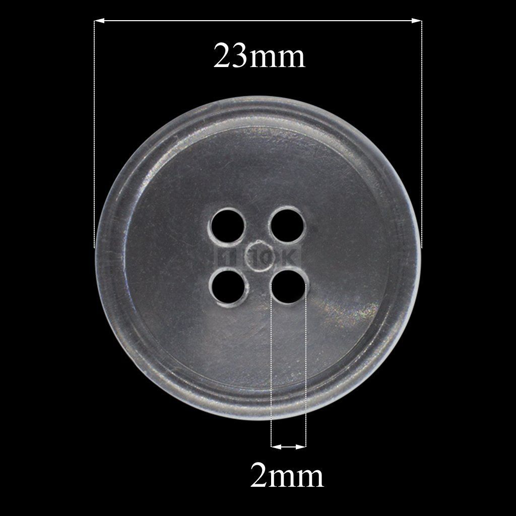 Пуговица КЛ 23-4 ПС 23мм цв стекло (уп 1000шт)