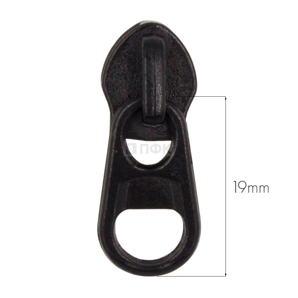 Бегунок для спиральной (витой) молнии тип 7 галант цв 322 черный (уп 1000шт/10000шт) арт.NR KKY — ПФКР Бегунок для спиральной (витой) молнии тип 7 галант цв 322 черный (уп 1000шт/10000шт) арт.NR KKY