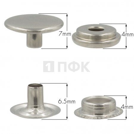 Кнопка для одежды 15мм №61 нерж цв никель (уп 720шт) NEW STAR Кнопка для одежды 15мм №61 нерж цв никель (уп 720шт) NEW STAR