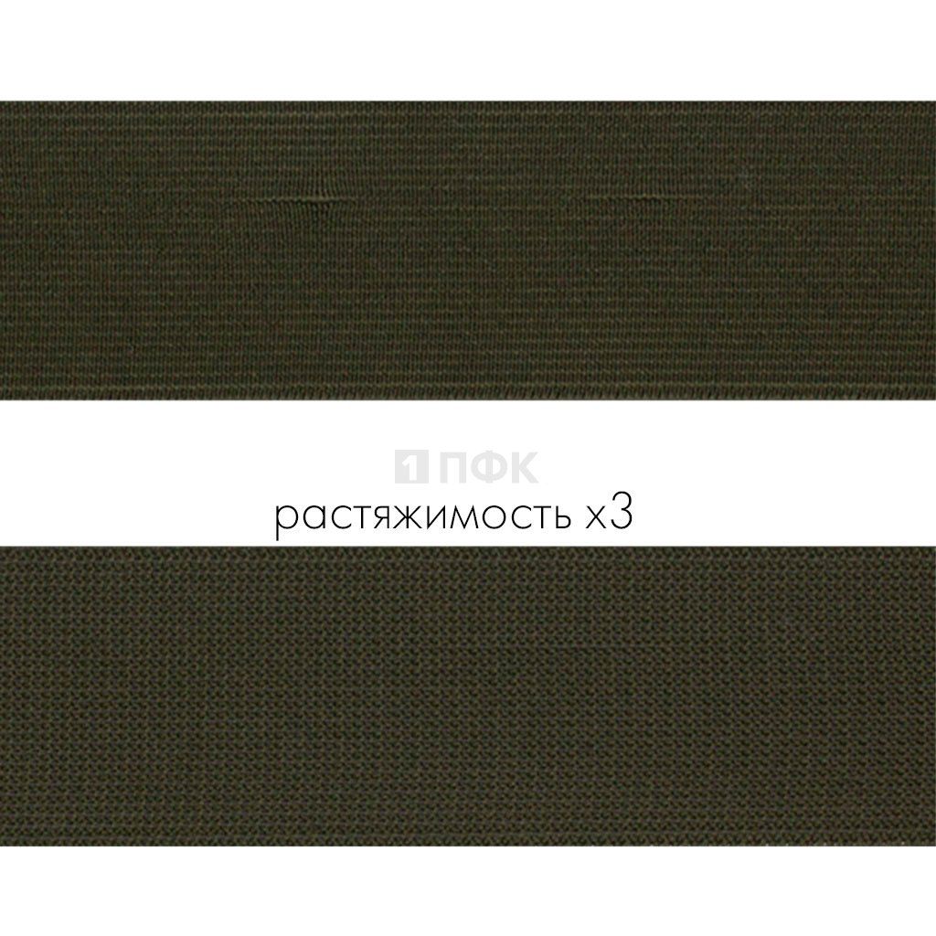 Резинка тканая 40мм 29 гр/м цв хаки (уп 30м/240м)