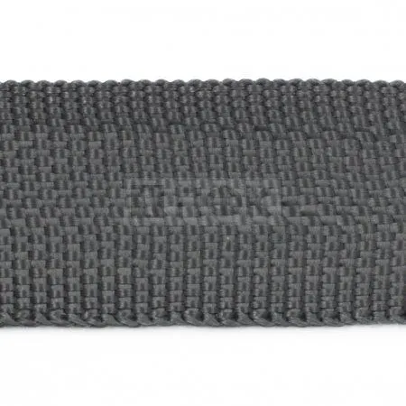 Стропа текстильная (лента ременная) 30мм 17,5 гр/м цв 610 серый тем (рул 50м/уп 3000м)