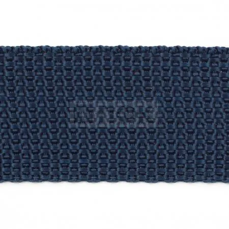Стропа текстильная (лента ременная) 10мм 2,7 гр/м цв 400 синий тем (рул 50м/уп 3000м)