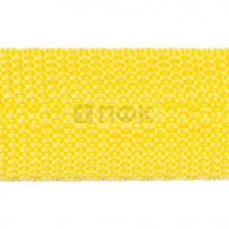 Стропа текстильная (лента ременная) 18мм 5 гр/м цв 105 лимон (рул 50м/уп 3000м)