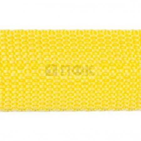 Стропа текстильная (лента ременная) 10мм 2,7 гр/м цв 105 лимон (рул 50м/уп 3000м)