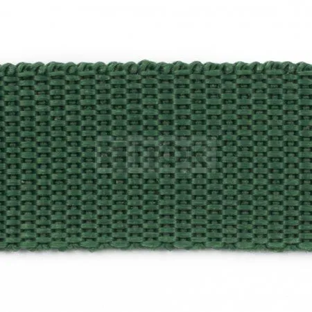 Стропа текстильная (лента ременная) 10мм 2,7 гр/м цв 300 зеленый (рул 50м/уп 3000м)