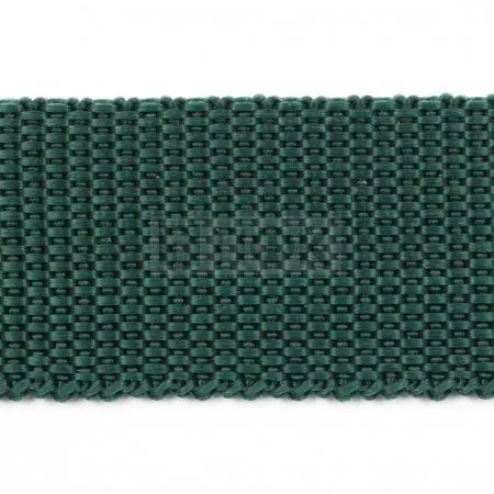 Стропа текстильная (лента ременная) 18мм 5 гр/м цв 310 зеленый тем (рул 50м/уп 3000м)