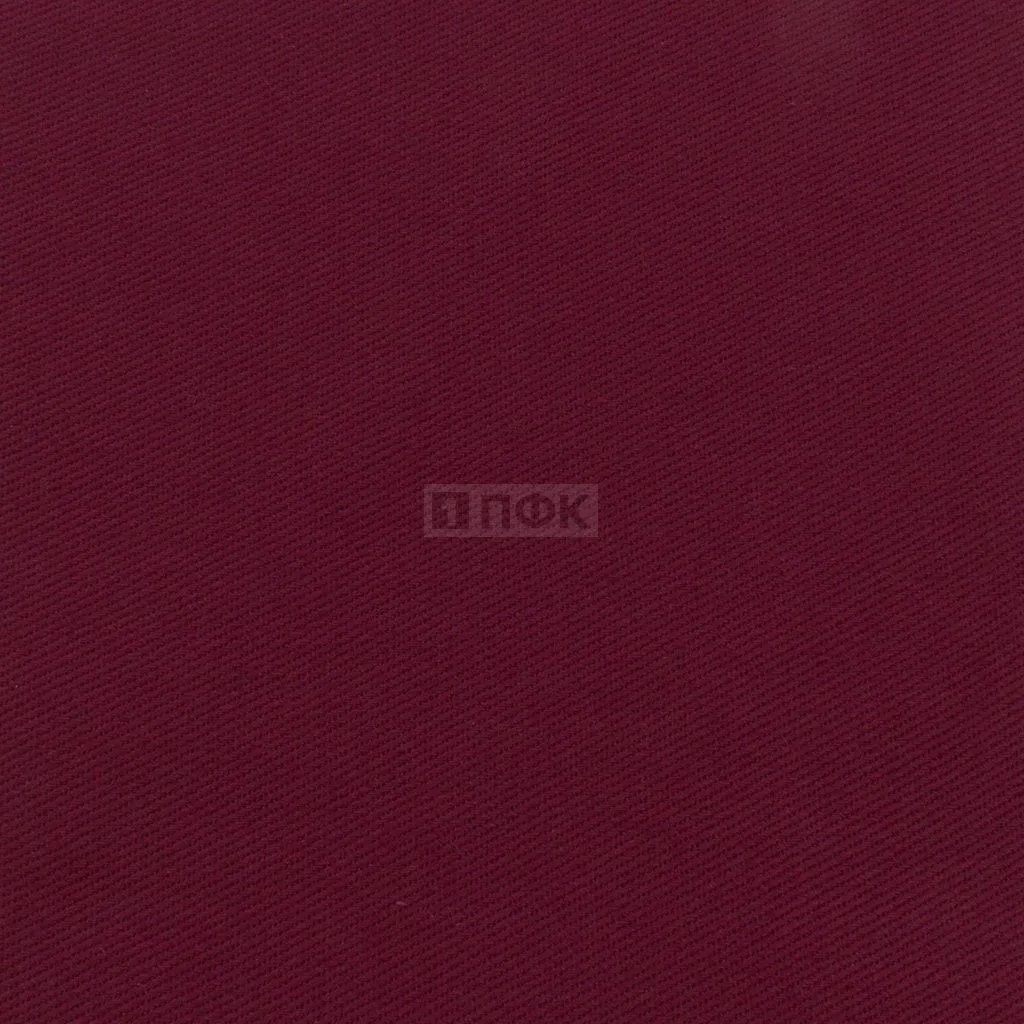Ткань Твил 210гр/м2 20хб/80пэ шир 150 цв бордо (рул 70м)