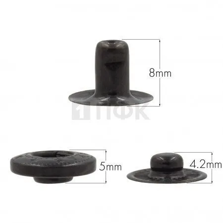 3 Части кнопки для одежды 15мм Альфа латунь цв оксид (уп 720шт) NEW STAR