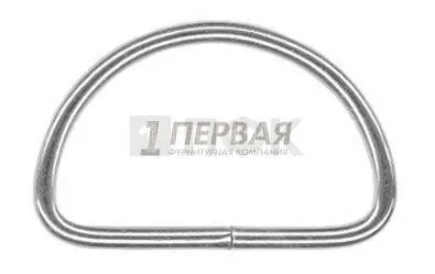 Полукольцо 40мм (толщ 2,6мм) цв никель (уп 1000шт/8000шт) — ПФКР Полукольцо 40мм (толщ 2,6мм) цв никель (уп 1000шт/8000шт)