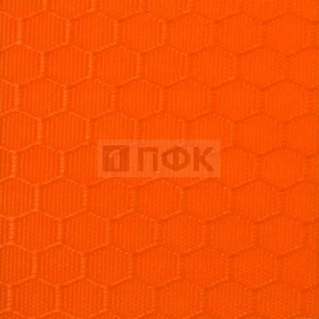Ткань Oxford 300D PU1000 155гр/м2 Соты шир 150см цв S-02 неон-оранж. (рул 100м) Ткань Oxford 300D PU1000 155гр/м2 Соты шир 150см цв S-02 неон-оранж. (рул 100м)