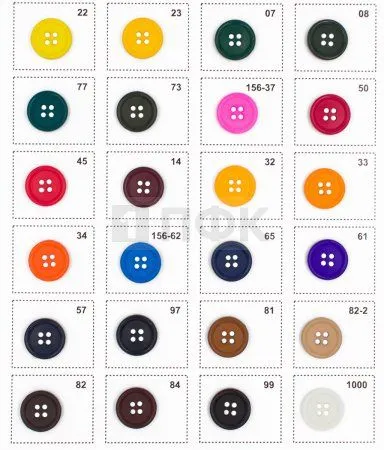 Пуговица НАТО-17 ПП 17мм цв в ассортименте (уп 1000шт)