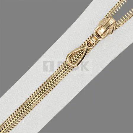 Молния спиральная (витая) тип 7 85см разъем цв 101 зв Rus Gold (уп 100шт) Молния спиральная (витая) тип 7 85см разъем цв 101 зв Rus Gold (уп 100шт)