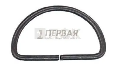 Полукольцо 40мм (толщ 2,6мм) цв никель тем (уп 1000шт/8000шт) — ПФКР Полукольцо 40мм (толщ 2,6мм) цв никель тем (уп 1000шт/8000шт)