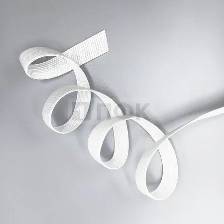 Резинка вязанная 15мм 6 гр/м цв белый (рул 40м/уп 400м)