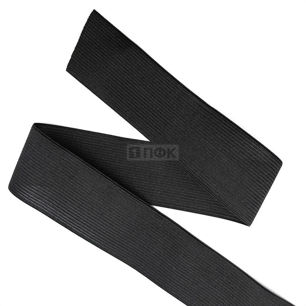 Резинка вязанная 60мм 24 гр/м цв черный (рул 40м/уп 200м) — ПФКР Резинка вязанная 60мм 24 гр/м цв черный (рул 40м/уп 200м)