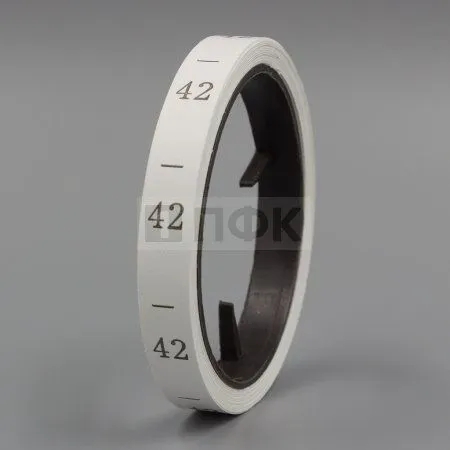 Размерная лента 1*2,5см арт.С14 (рул.270шт) "46" (упак 20шт/кор 1000шт) Размерная лента 1*2,5см арт.С14 (рул.270шт) "46" (упак 20шт/кор 1000шт)