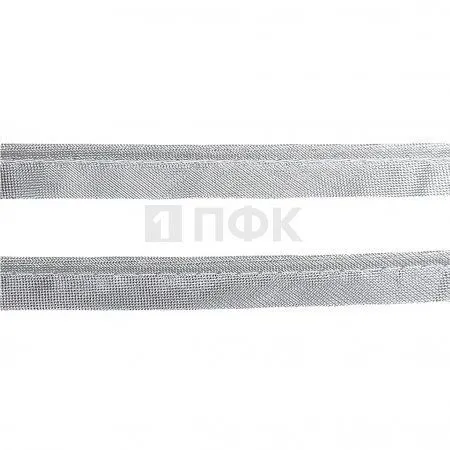 Кант атласный 10-12мм 66м цв серебро (уп 10/кор 60)