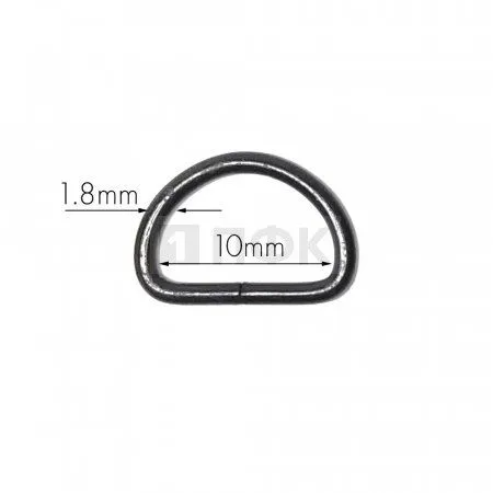 Полукольцо 10мм (толщ 1,8мм) цв оксид (уп 1000шт/10000шт)