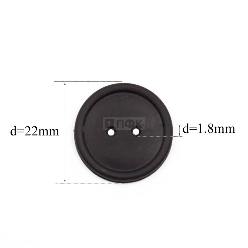 Пуговица КЛ 23-2 ПП 23мм цв в ассортименте (уп 1000шт)