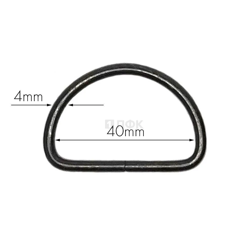 Полукольцо 40мм (толщ 4мм) цв оксид (уп 1000шт/8000шт)