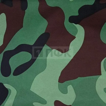 Ткань Oxford 200D PU1000 78гр/м2 шир 150см цв NATO-2 (рул 100м)